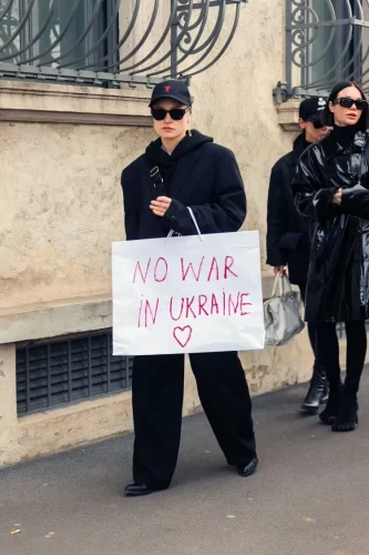 Guerra na Ucrânia e as manifestações no mundo da moda