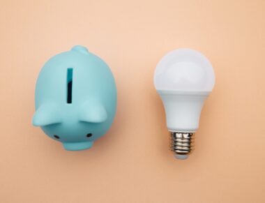 led-light-bulb-blue-piggy-bank-power-energy-economy-concept-edited